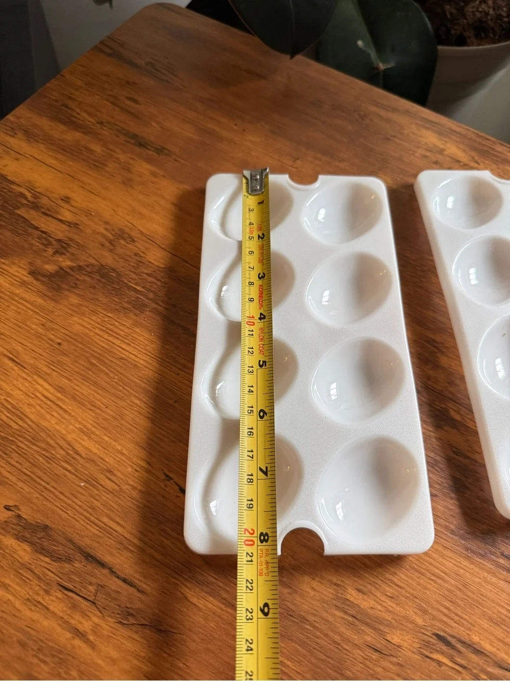 White plastic Paint Palette Trays - Set of 2